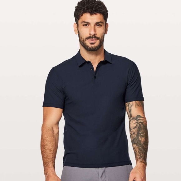 lululemon athletica Other - LULULEMON TWILL CHILL POLO NAVY SZ M LIKE NEW